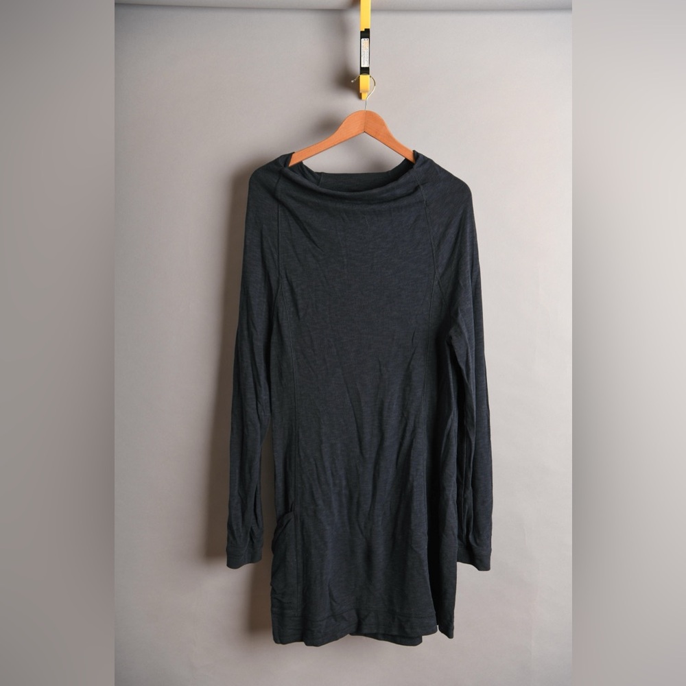 Horny Toad “Hideout” boat neck sweatshirt dress in dark navy, size XL